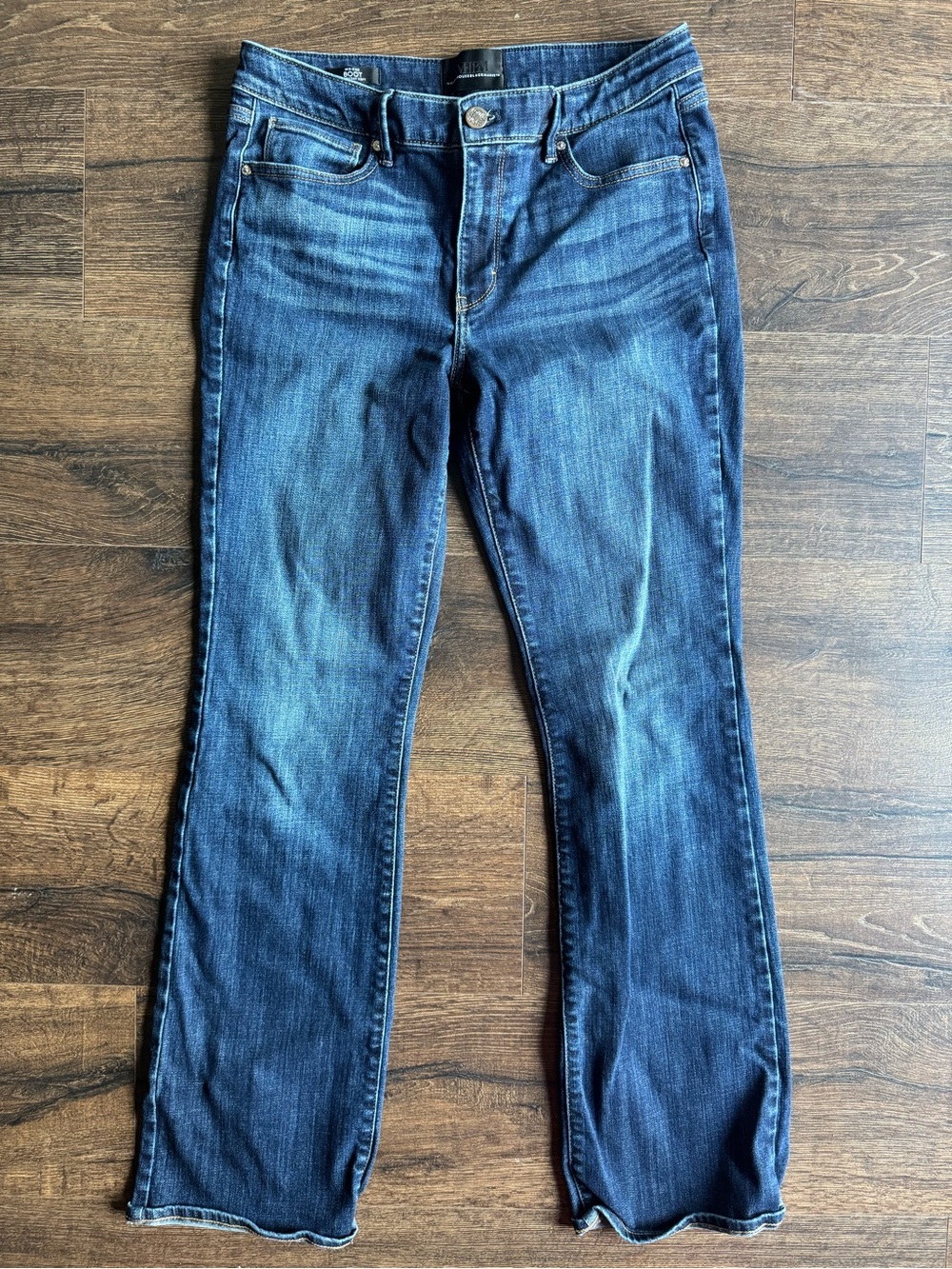 White House Black Market Dark Blue Boot-Cut Jeans